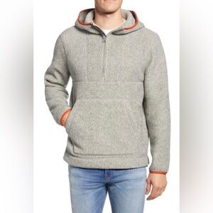 Madewell Gray Polartec Fleece Hoodie